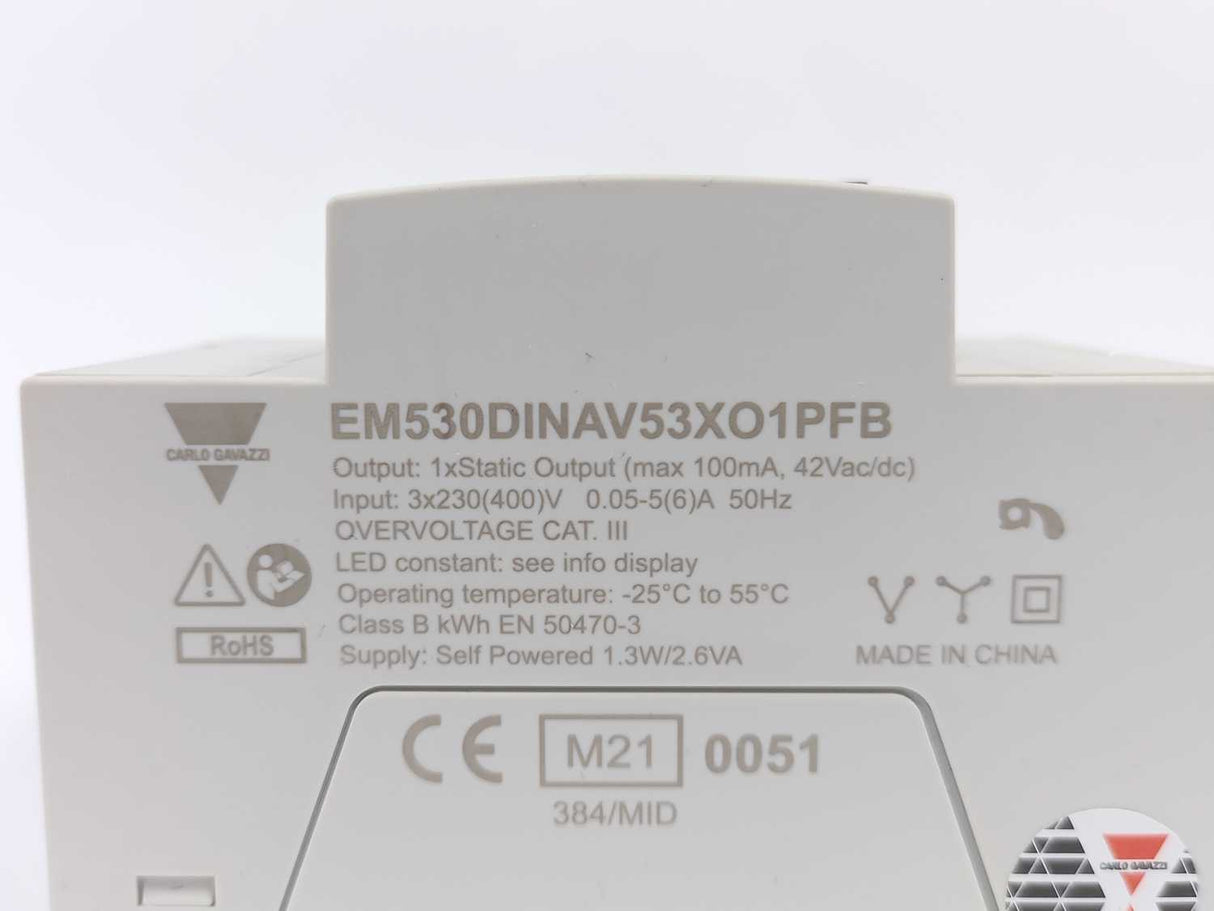 Carlo Gavazzi EM530DINAV53XO1PFB Three-phase MID Energy Analyzer