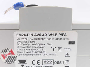 Carlo Gavazzi EM24-DIN.AV5.3.X.W1.E.P/FA Three-phase MID Energy Analyzer
