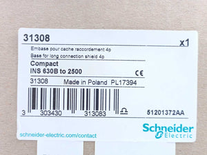Schneider Electric 31308 Base For Terminal Shields, Compact INS/INV630b to 1600