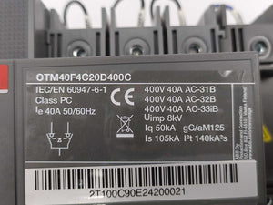 ABB 1SCA151252R1001 Automatic Transfer Switch, OTM40F4C20D400C