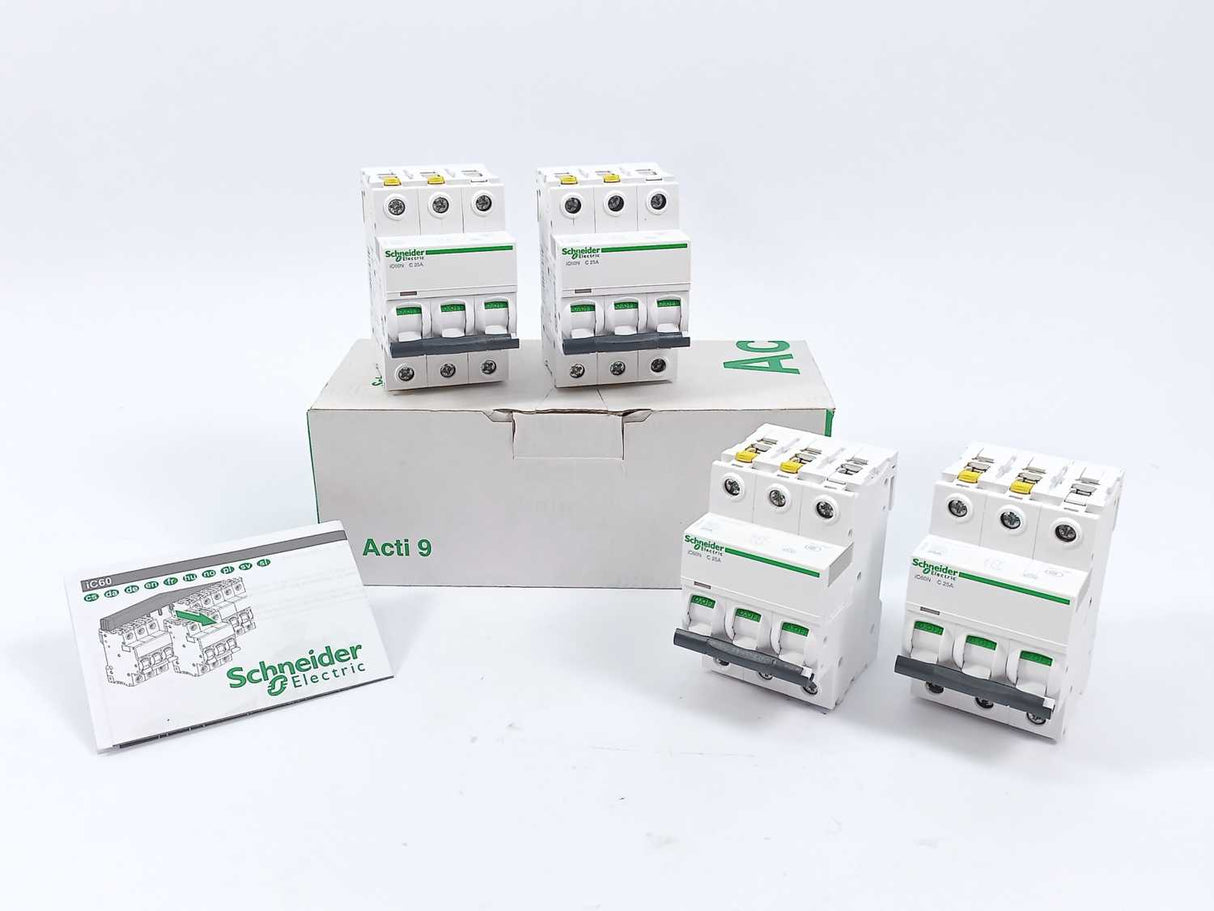 Schneider Electric A9F04325 Miniature Circuit Breaker, iC60N C25A