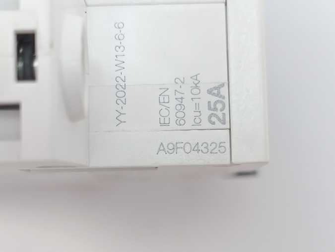 Schneider Electric A9F04325 Miniature Circuit Breaker, iC60N C25A