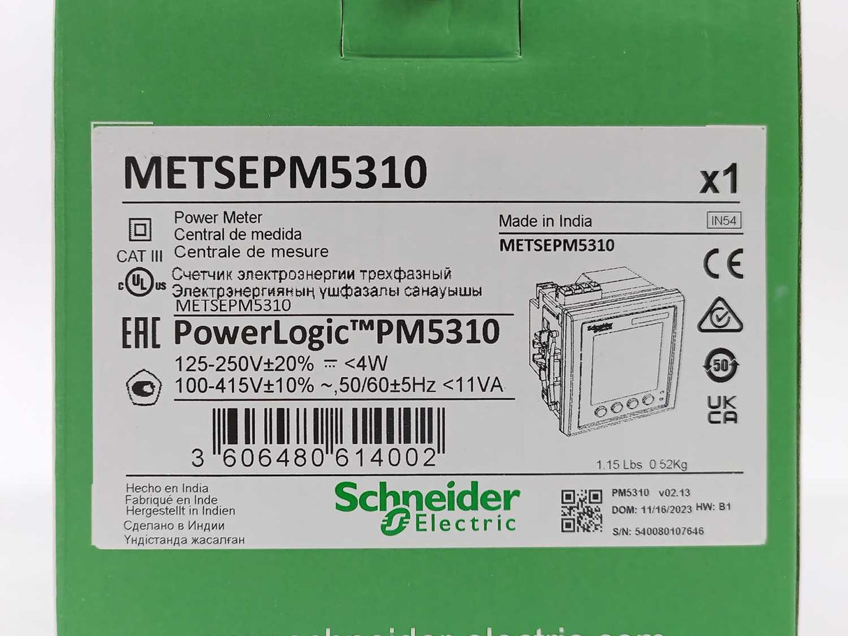 Schneider Electric METSEPM5310 Power Meter PowerLogic PM5310