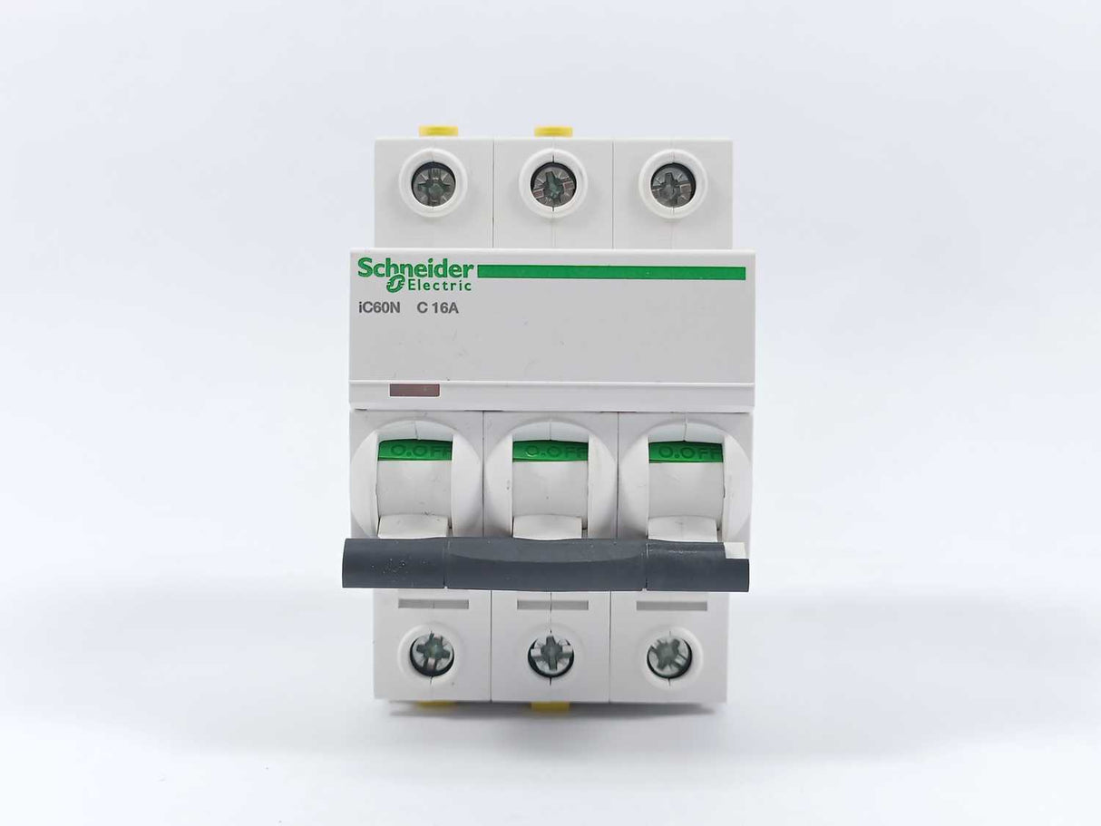 Schneider Electric A9F04316 Cicuit Breaker, iC60N C 16A Batch 4 Pcs.