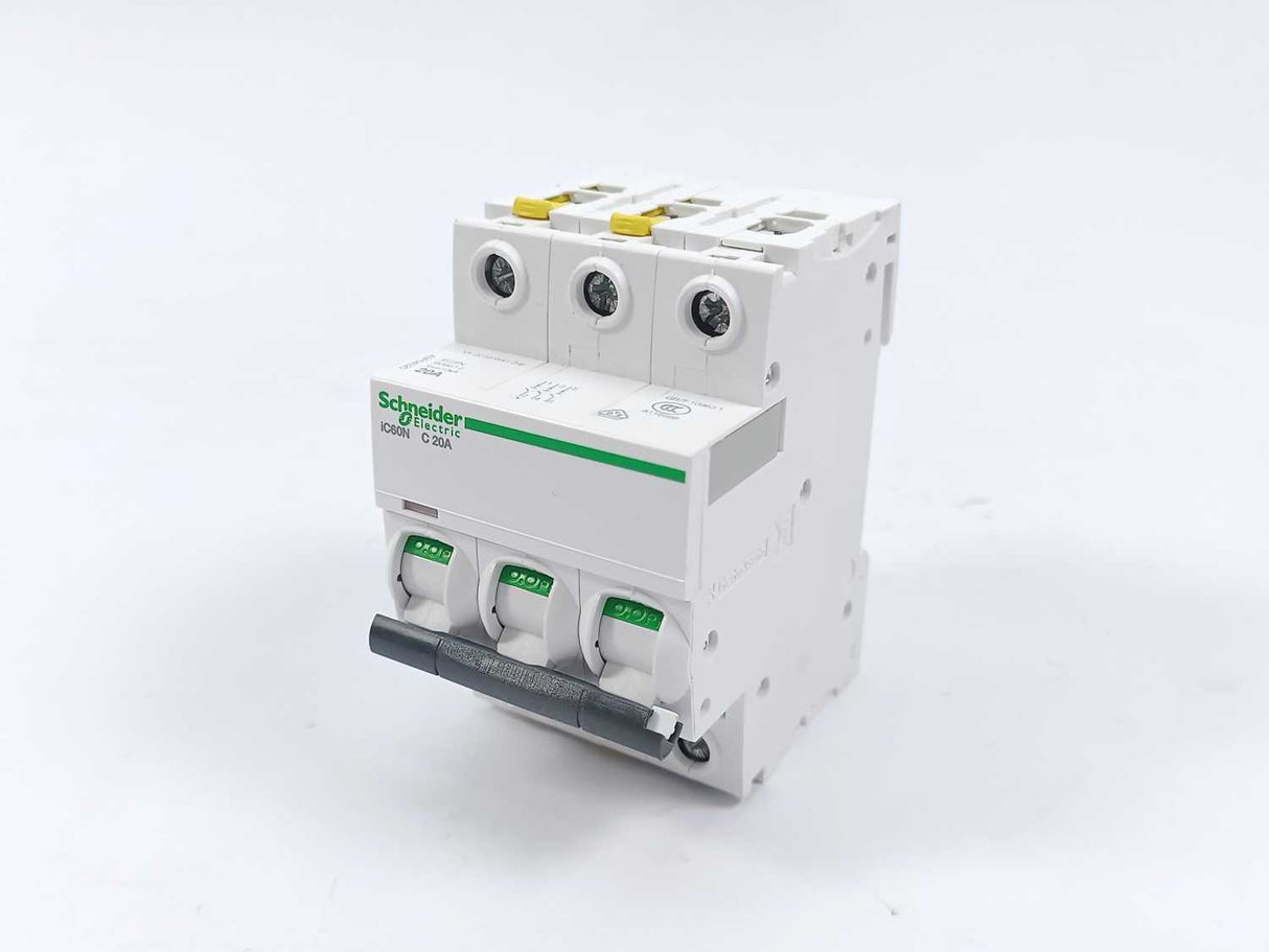 Schneider Electric A9F04320 Miniature Circuit Breaker, iC60N C20A Batch 4 Pcs.