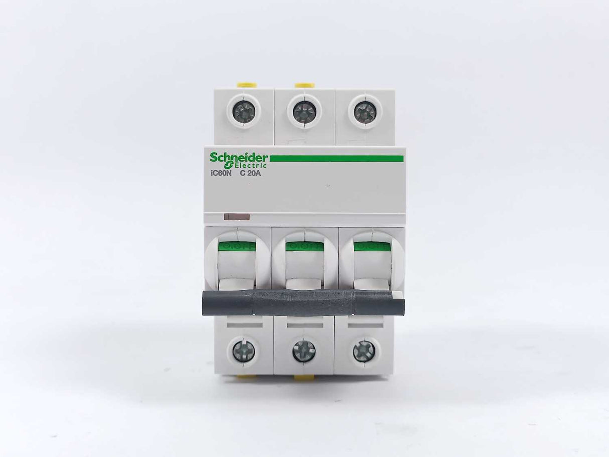 Schneider Electric A9F04320 Miniature Circuit Breaker, iC60N C20A Batch 4 Pcs.