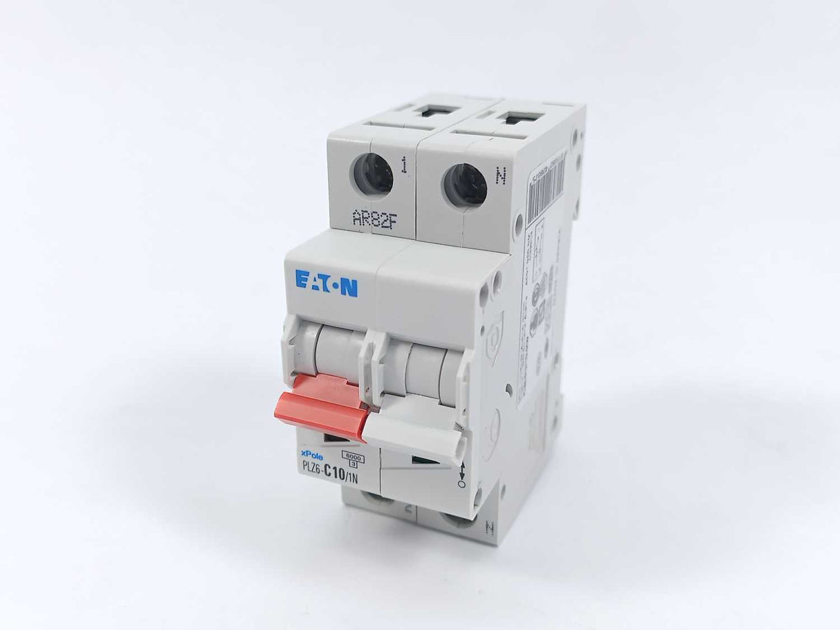 Eaton 242807 Over Current Switch, PLZ6-C10/1N-MW Batch 7 pcs.
