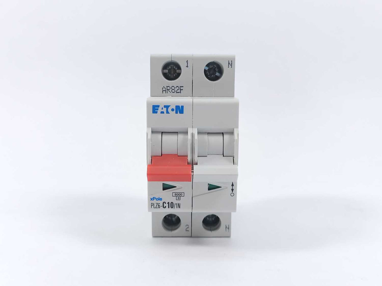 Eaton 242807 Over Current Switch, PLZ6-C10/1N-MW Batch 7 pcs.