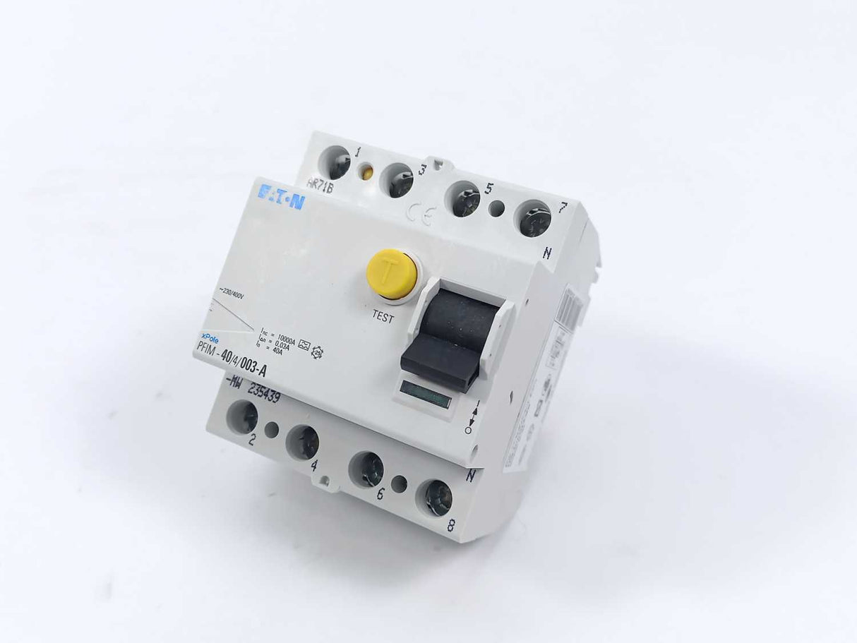 Eaton 235439 PFIM-40/4/003-A-MW Residual Current Circuit Breaker, 40A, 4p, 30mA.