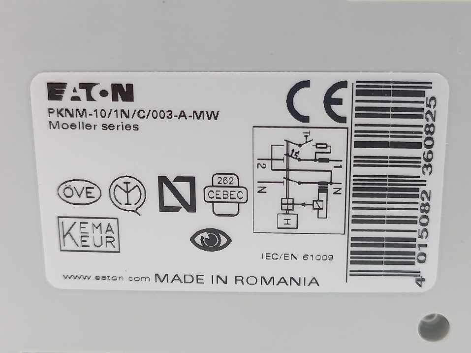 Eaton 236082 PKNM+10/1N/C/003-A-MW Circuit Breaker