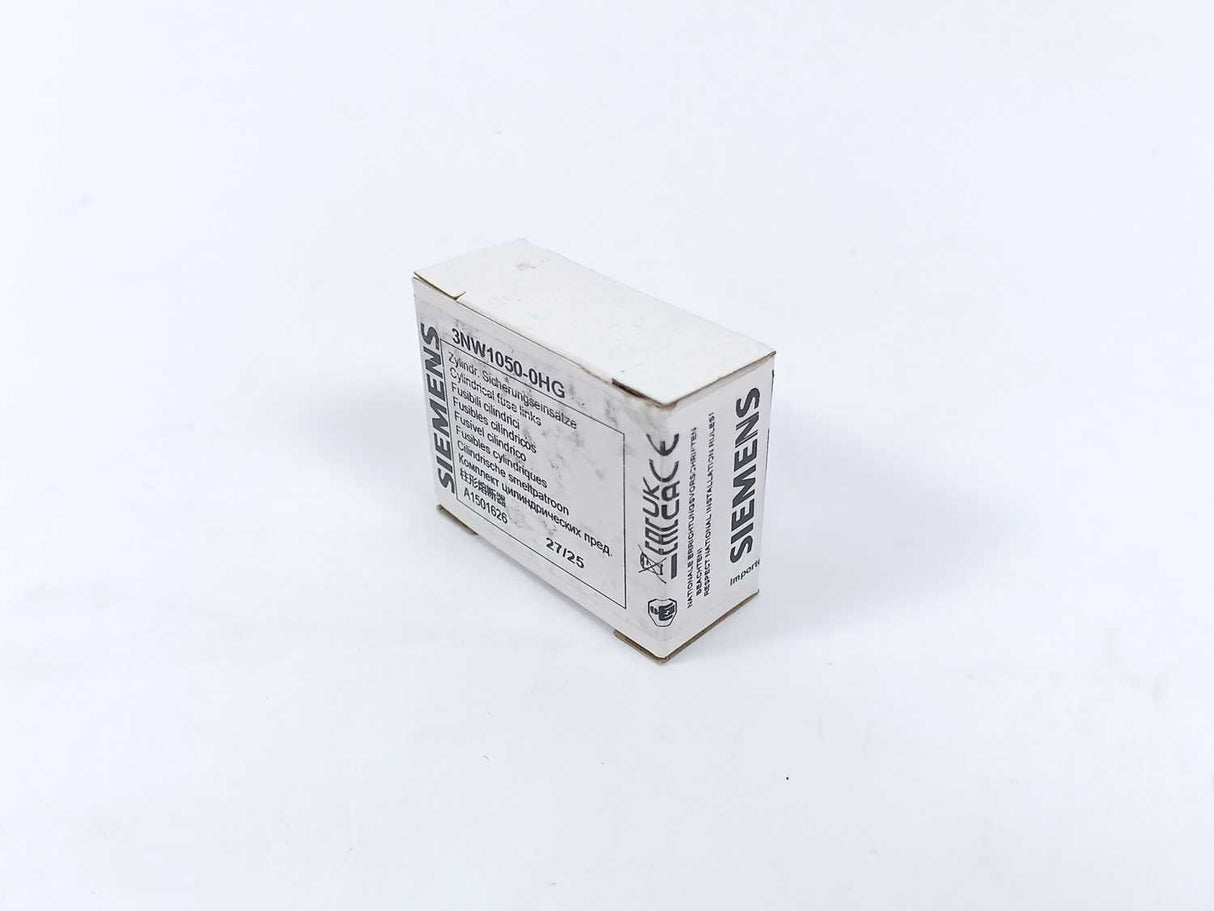 Siemens 3NW1050-0HG Cylindrical Fuse Links 8 Pcs.
