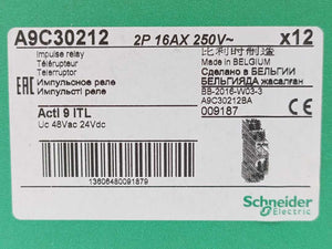 Schneider Electric A9C30212 Modular Impulse Relay 12pcs.