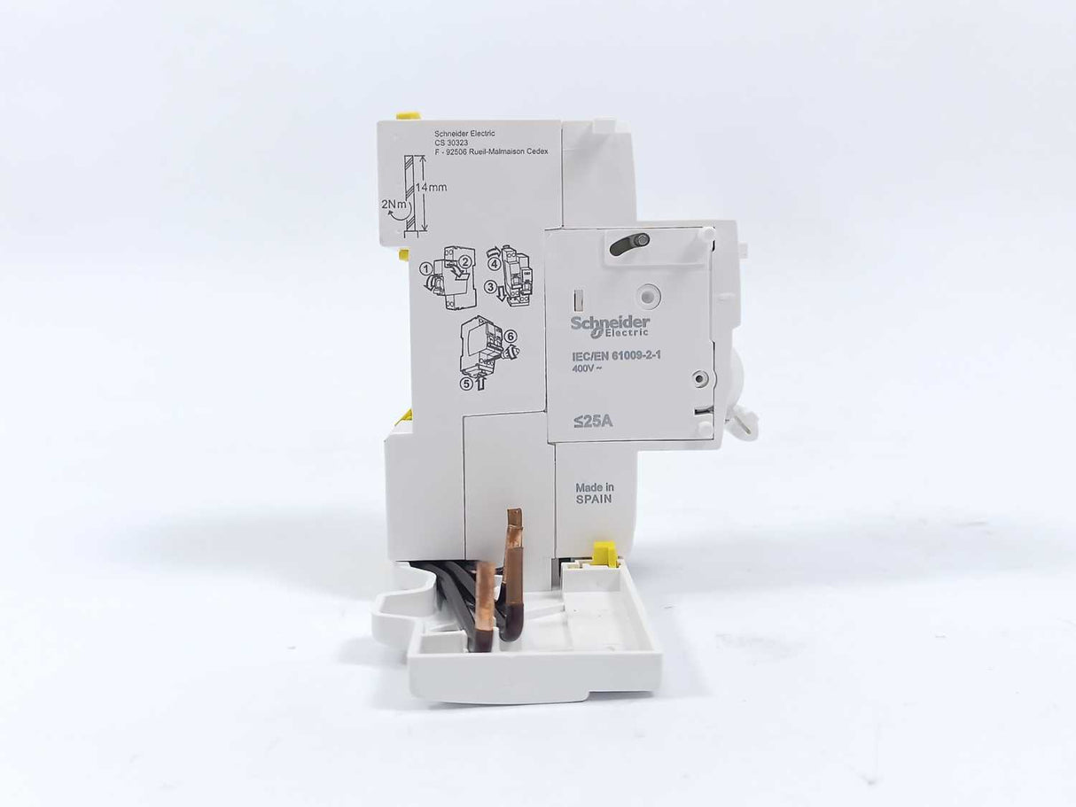 Schneider Electric A9Y80725 Add On Residual Current Device 3P+N 25A 30mA-A