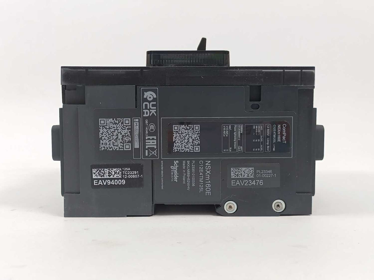 Schneider Electric C12E4TM125L NSXm160E 16kA AC 4P4D 125A TMD ELINK