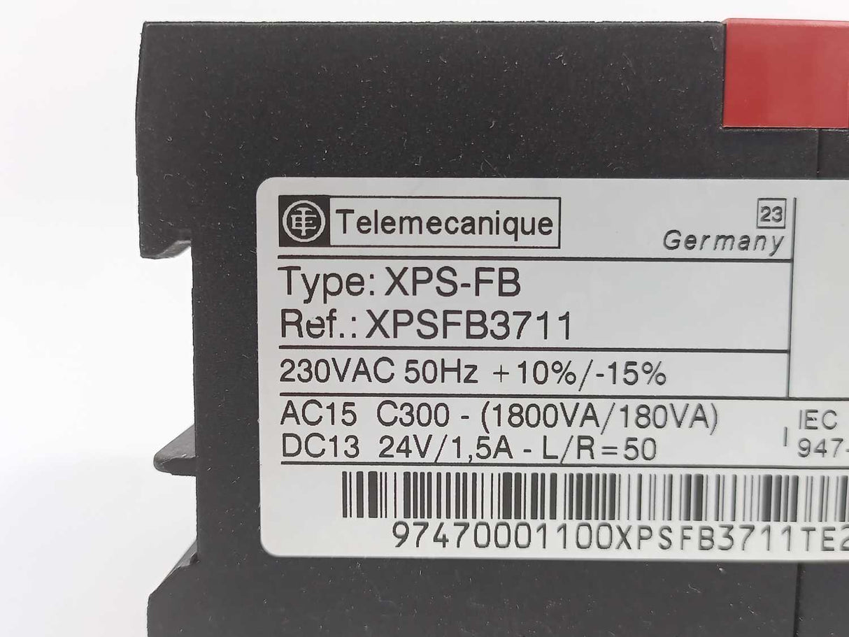 Schneider / Telemecanique XPSFB3711 XPS-FB Limit Switches, 230VAC, 50Hz