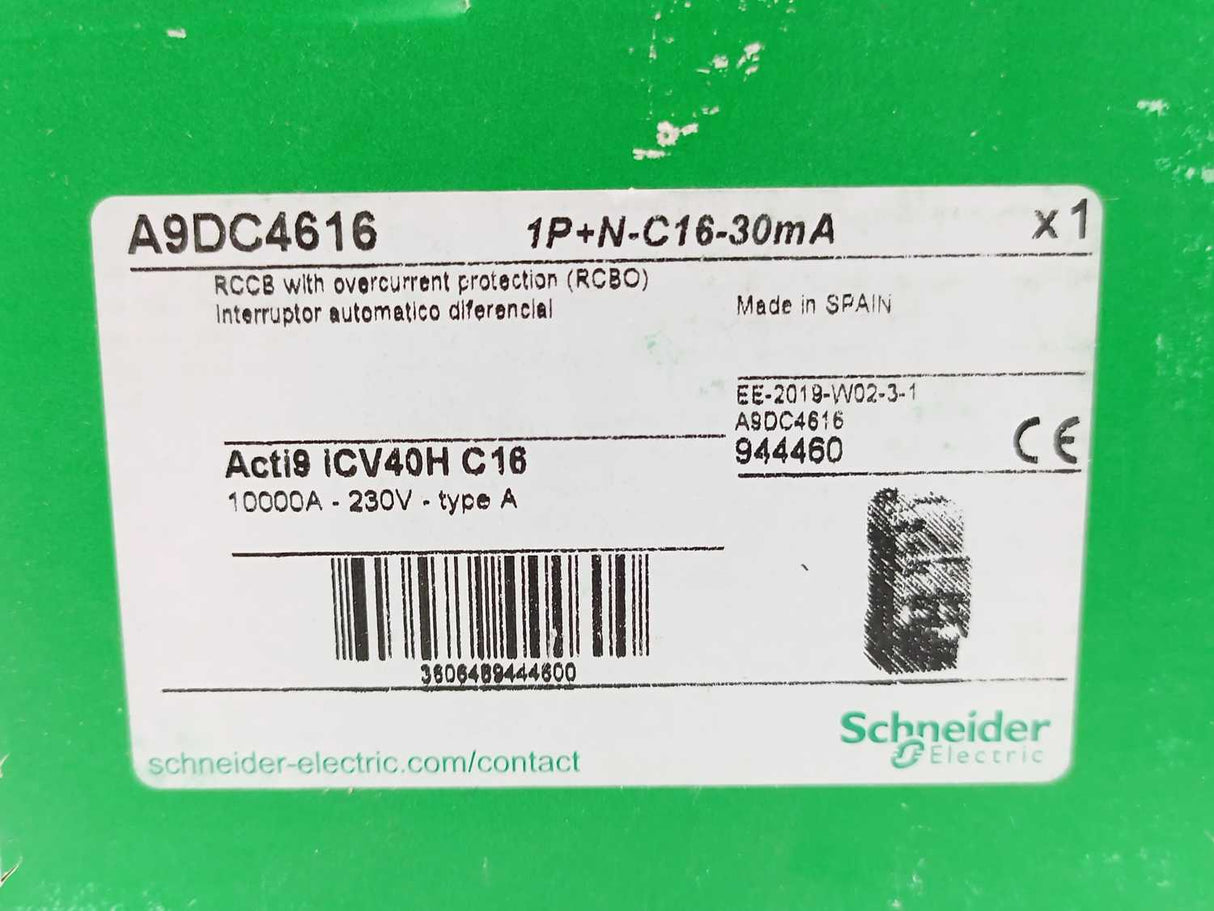 Schneider Electric A9DC4616 Residual Current Breaker