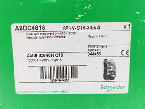 Schneider Electric A9DC4616 Residual Current Breaker