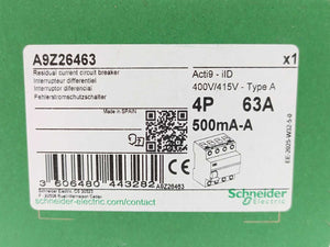 Schneider Electric A9Z26463 Residual Current Circuit Breaker (RCCB)