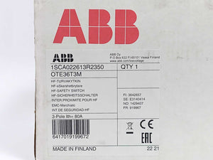 ABB 1SCA022613R2350 OTE36T3M Safety Switch