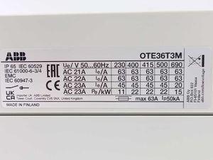 ABB 1SCA022613R2350 OTE36T3M Safety Switch