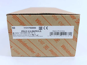 Weidmüller 1131750000 ZDLD 2.5-2N/PE/L/L Terminal Blocks Batch 50pcs.