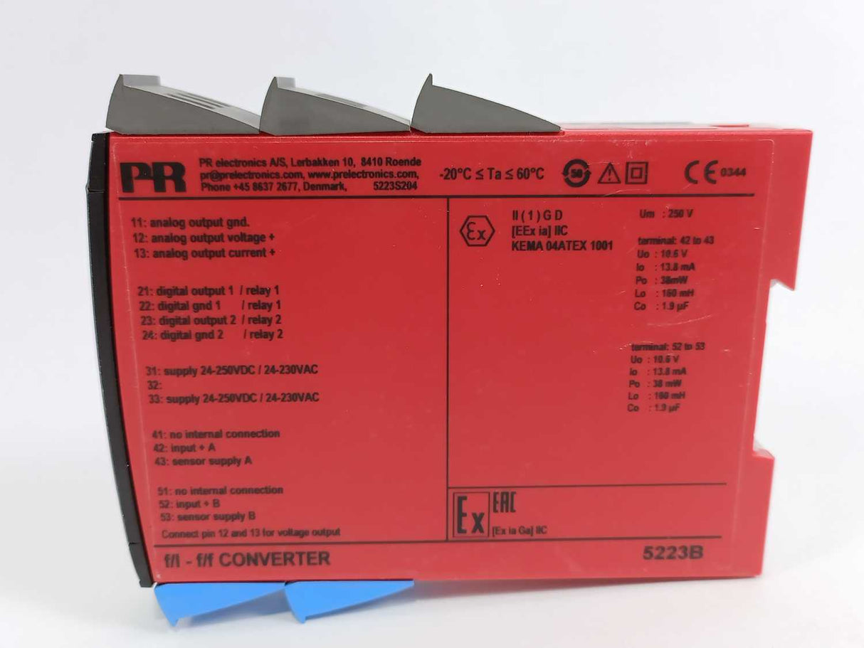 PR Electronics 5223B2 5223B Programmable f/I-f/f Converter
