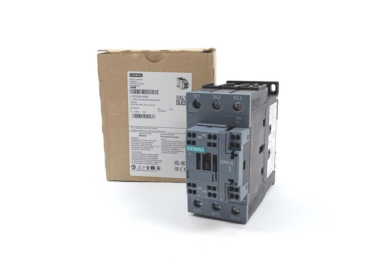 Siemens 3RT2038-3KB40 Contactor