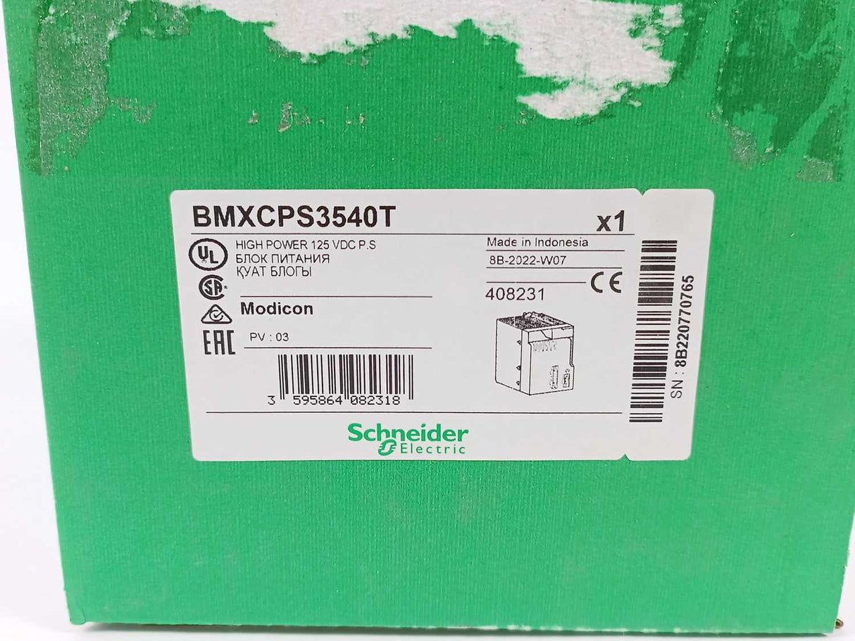 Schneider Electric BMXCPS3540T Power Supply Module