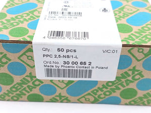 Phoenix Contact 3000652 PPC 2,5-NS/1-L COMBI Coupling Batch 50pcs.
