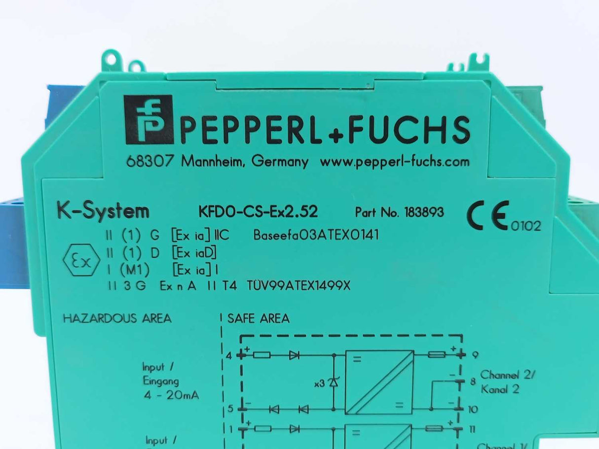 Pepperl+Fuchs 183893 KFD0-CS-Ex2.52, 24V DC Supply