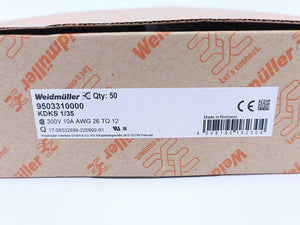 Weidmüller 9503310000 Terminal blocks KDKS 1/35, 300V, 10A