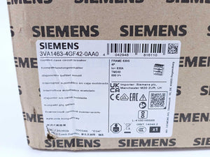 Siemens 3VA1463-4GF42-0AA0 Circuit Breaker Frame 630S