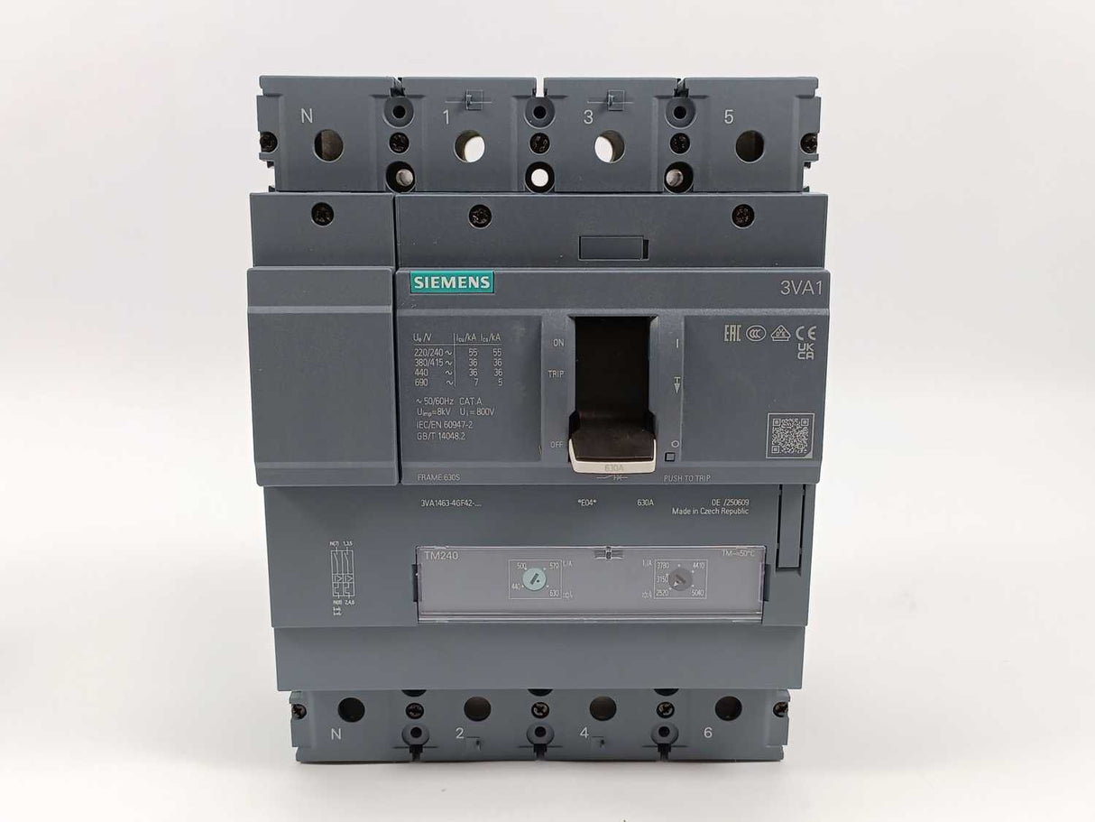 Siemens 3VA1463-4GF42-0AA0 Circuit Breaker Frame 630S