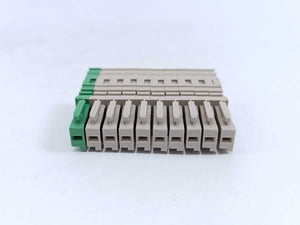 Weidmüller 1867170000 Z-series, Plug-in Connector, ZP 2.5/1AN/10 GN/BE