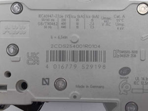 ABB 2CDS254001R0104 Miniature Circuit Breaker, S204-C10