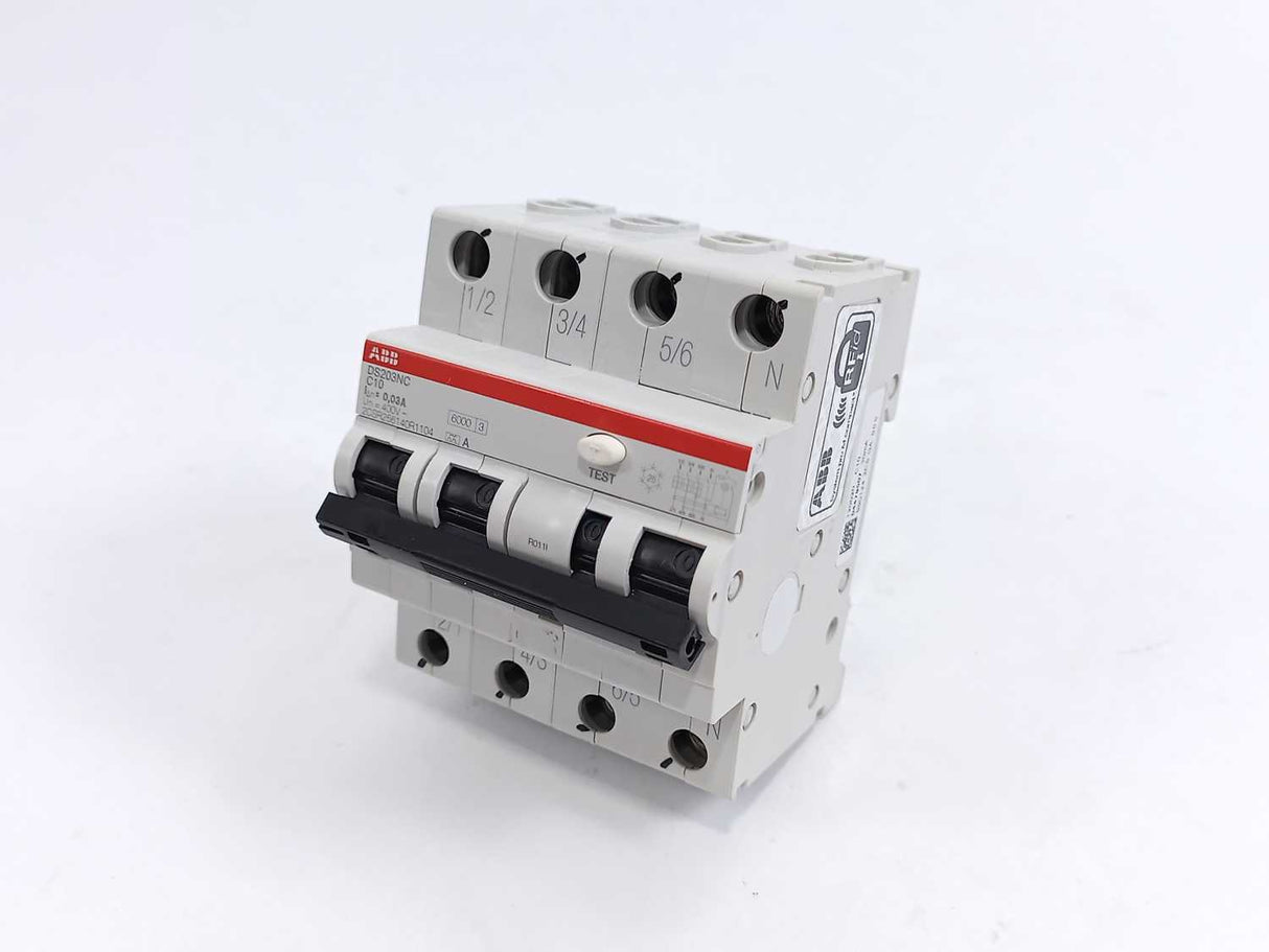 ABB 2CSR256140R1104 Residual Current Circuit Breaker, DS203NC C10 A30