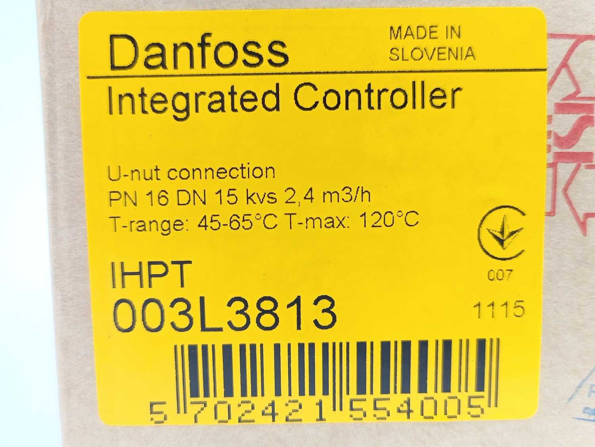 Danfoss 003L3903 IHPT+XB 06H-1-26 Temp. Controller and Heat Exchanger