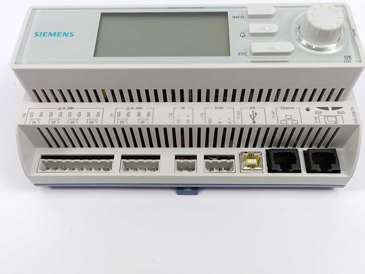 Siemens S55626-C387-A411 POL638.70/DH1 Programmable Controller. 21IOs