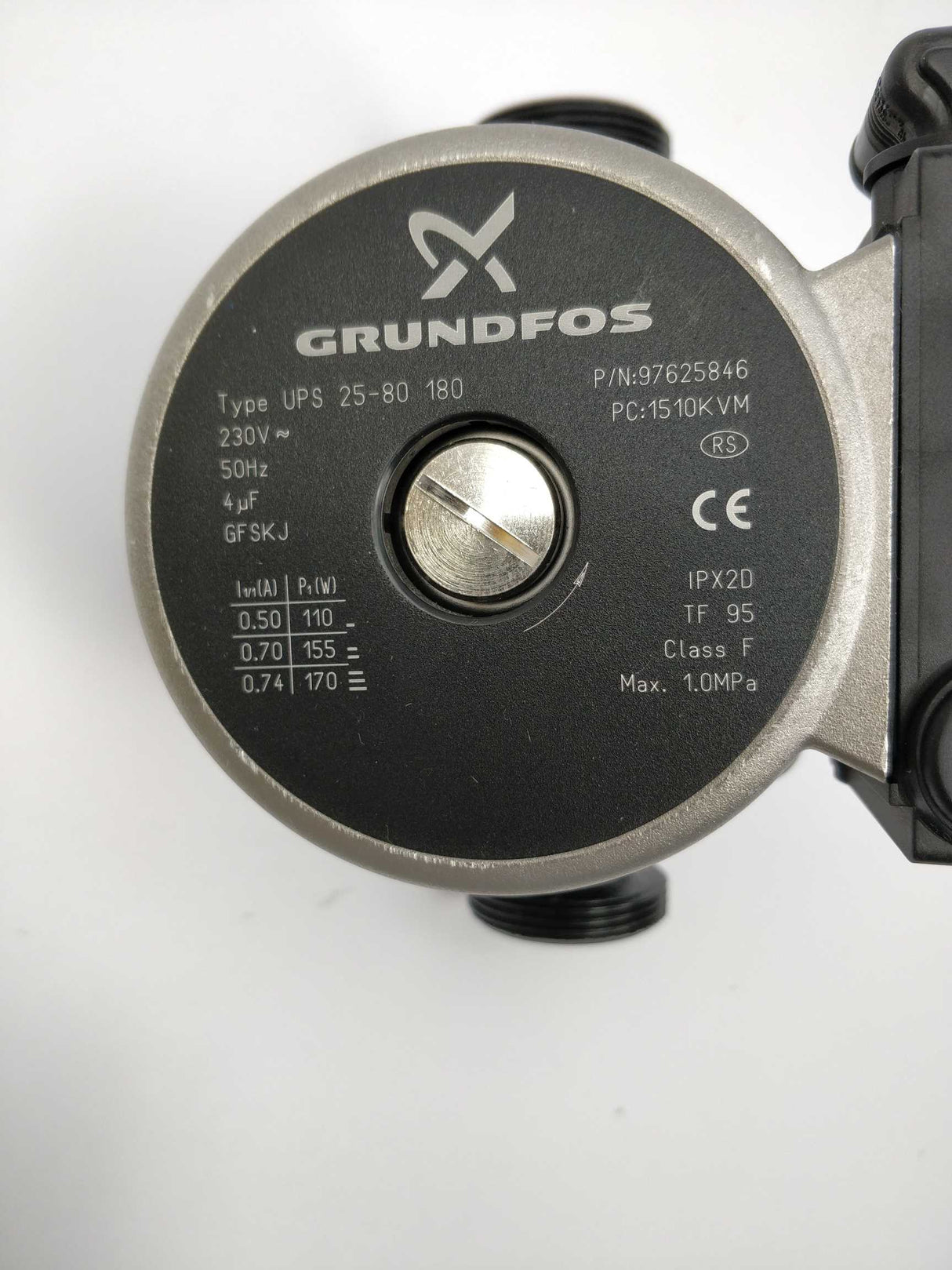 GRUNDFOS UPS 25-80 180 Domestic Heating Pump 230V 50Hz