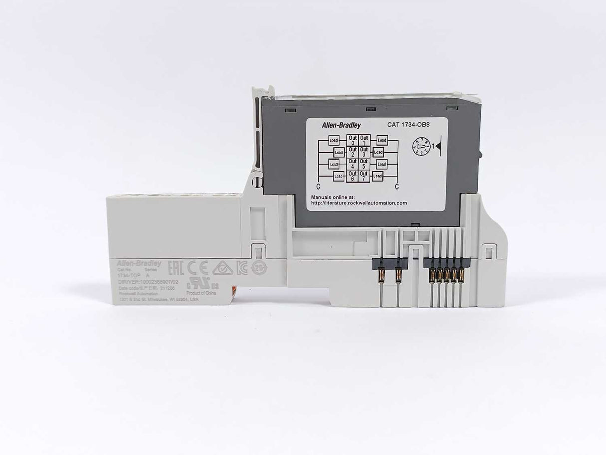 AB 1734-OB8 POINT I/O 8 Point Digital Output Module, w/ 1734-TOP