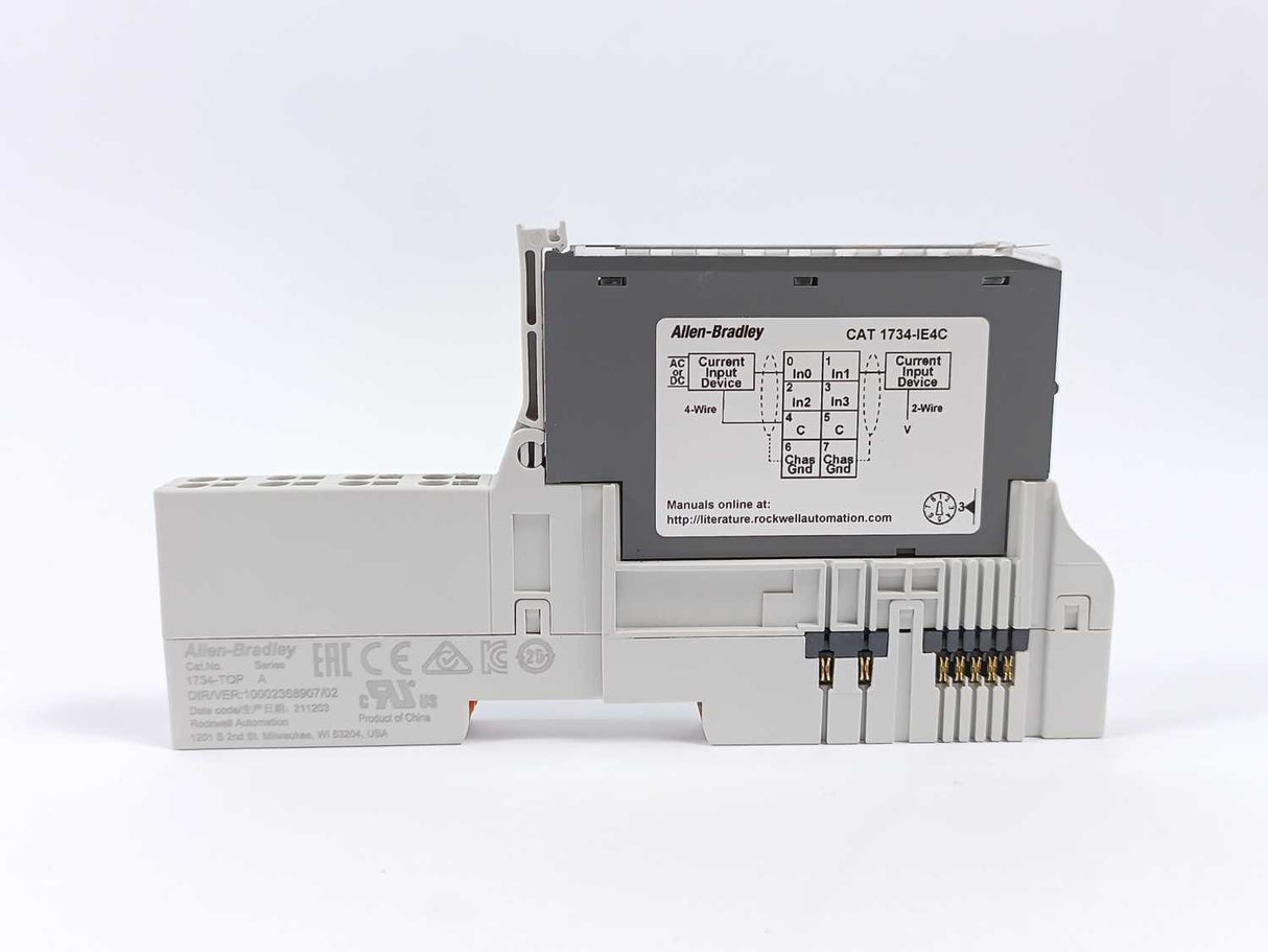 AB 1734-IE4C Ser. C, FW. 3.004 POINT I/O 4 Point Analog Input Module w/ 1734-TOP