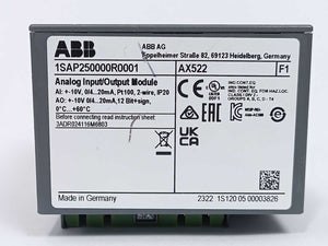 ABB 1SAP250000R0001 AX522 Analog I/O Module w/ 1SAP21220R0001