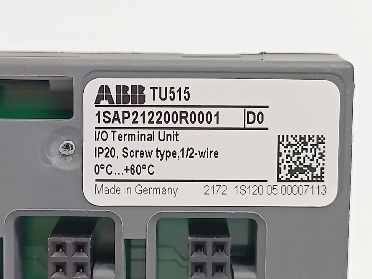 ABB 1SAP250000R0001 AX522 Analog I/O Module w/ 1SAP21220R0001