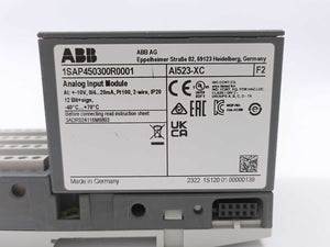 ABB 1SAP450300R0001 AI523-XC Analog Input Module w/ 1SAP212200R0001