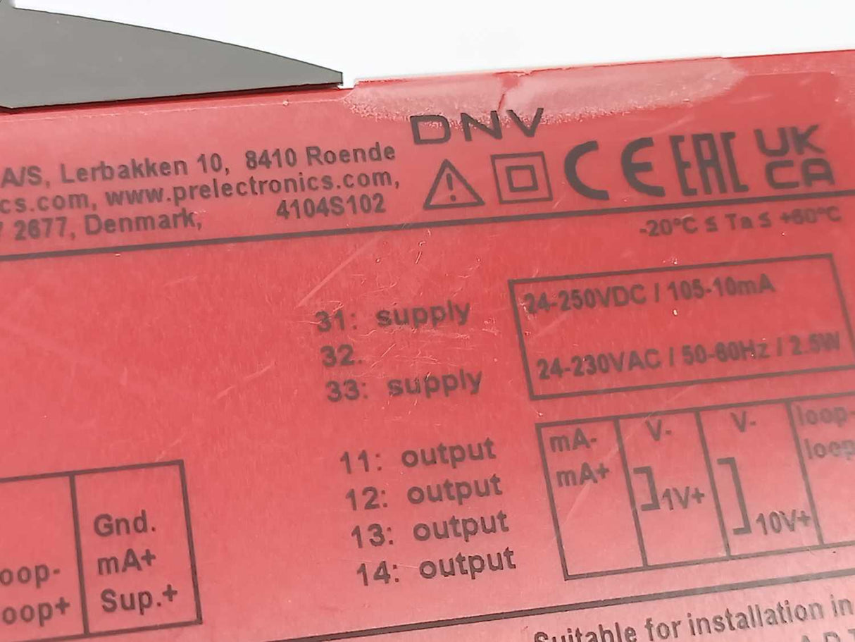 PR Electronics 4104 Universal uni-/bipolar Signal Transmitter