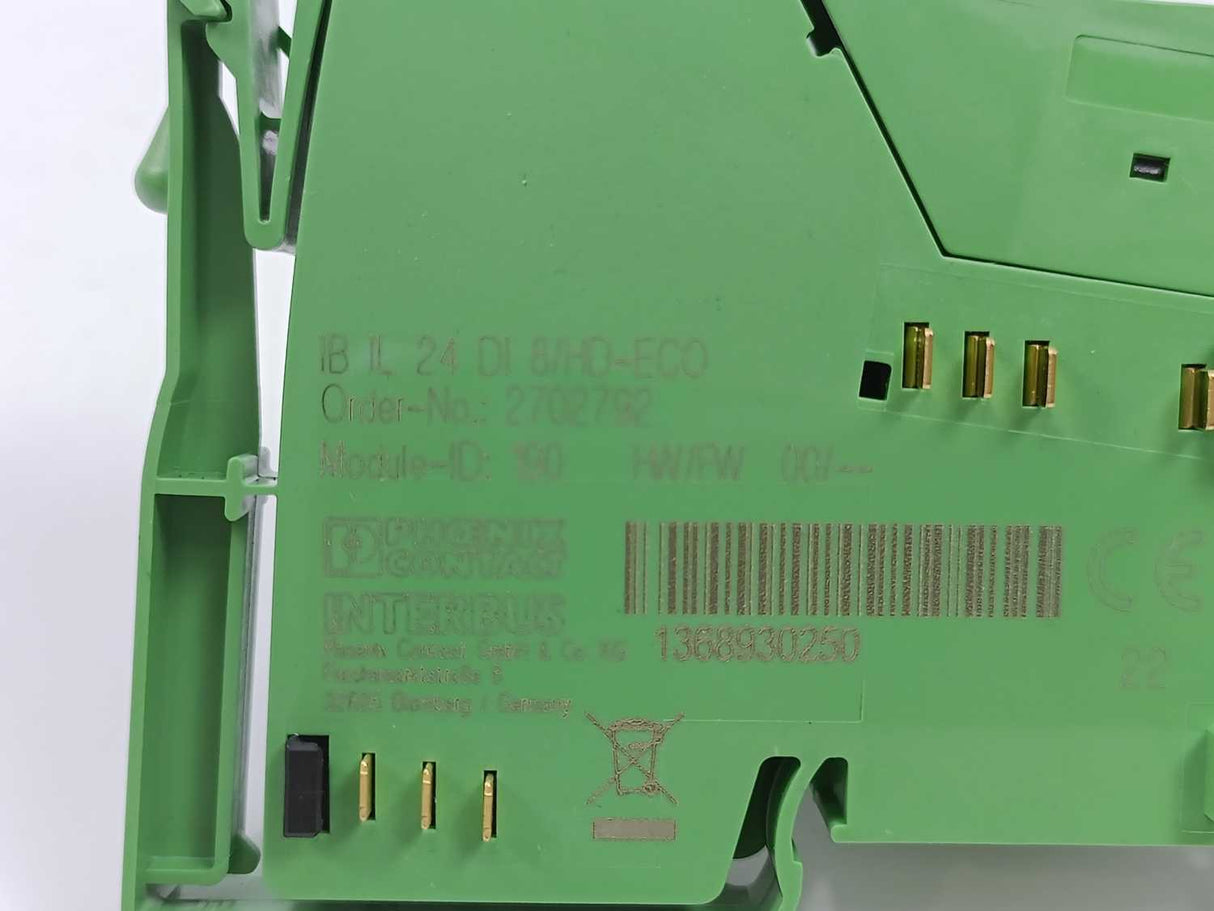 Phoenix Contact 2702792 IB IL 24 DI 8/HD-ECO Digital Module