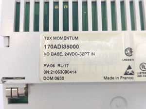 Schneider Electric 170ADI35000 TSX Momentum I/O Base, 24VDC-32PT IN