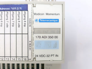 Schneider Electric 170ADI35000 TSX Momentum I/O Base, 24VDC-32PT IN