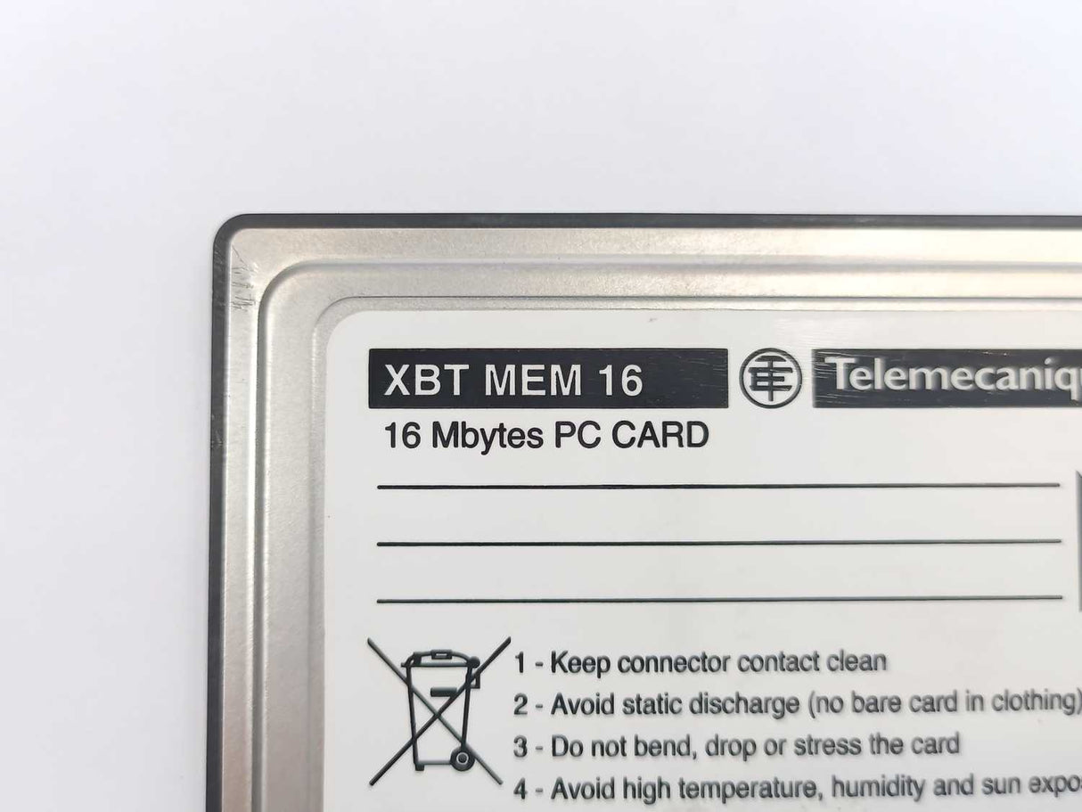 TELEMECANIQUE XBT MEM 16 16 Mbytes PC Card