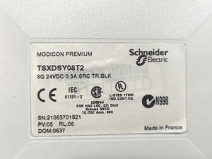 Schneider Automation TSXDSY08T2 Output Module 24VDC 0.5A w/ TSXBLY01
